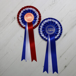 Champion & Reserve Champion 3 Tier Rosette Pack