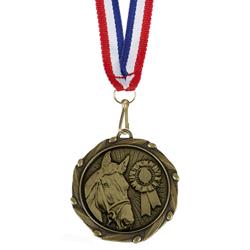 Horse medal with ribbon – Pack of 10