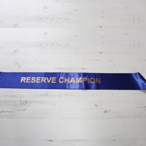 Reserve Champion sash