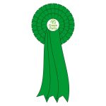 Election night Green Party rosette