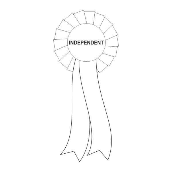 election rosette for Independent candidates