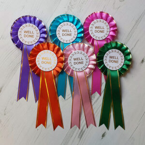 Pack of 60 x Well Done rosettes