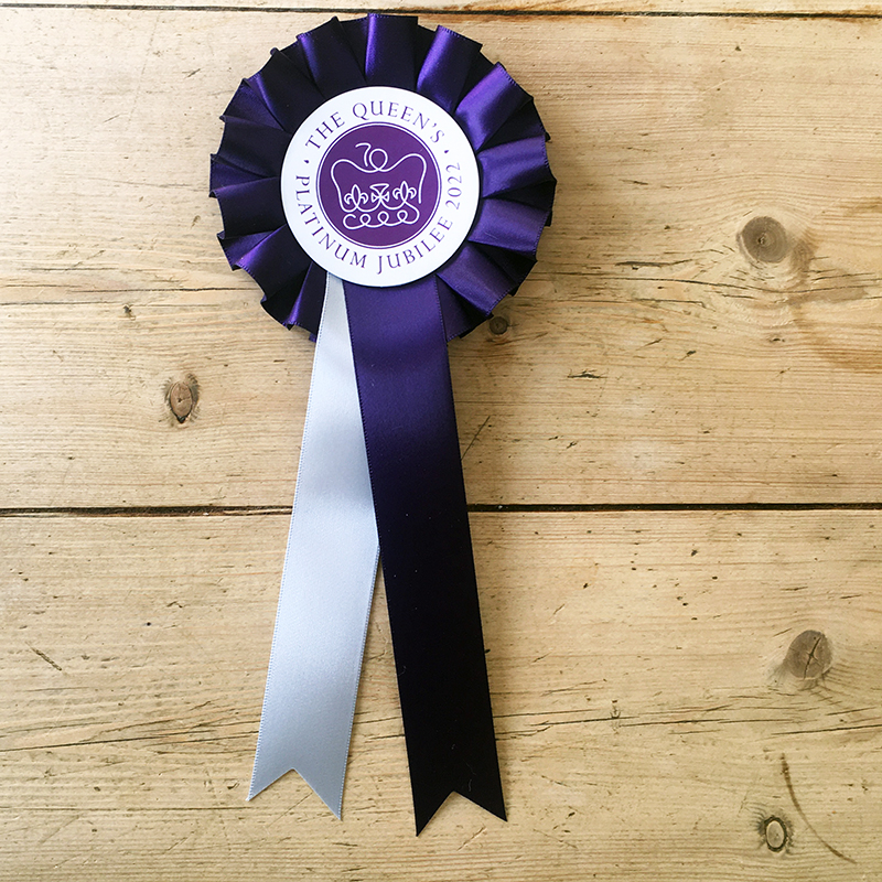 Queen's Platinum Jubilee 1 tier rosette