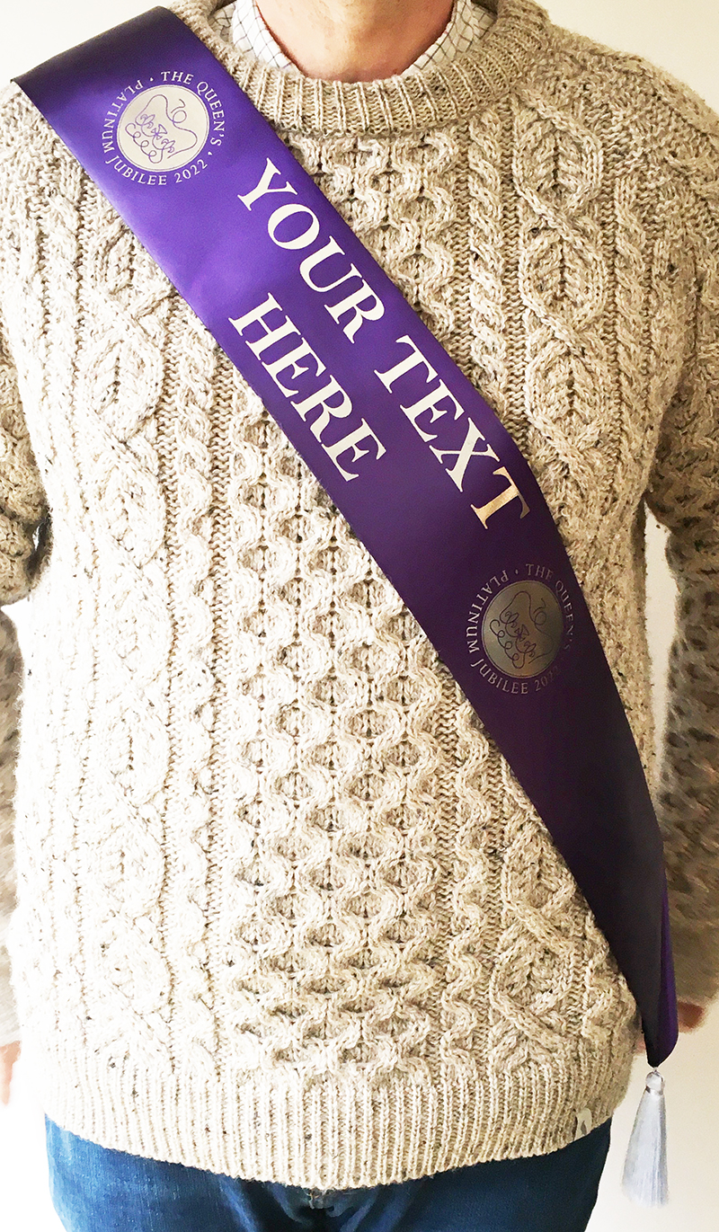 Queen's Jubilee purple sash