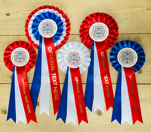 Coronation rosettes from Darlow