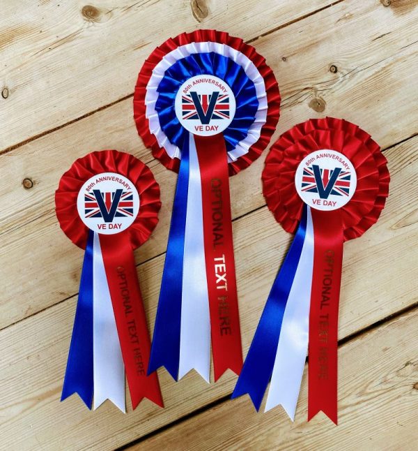 VE Day 80th 3 tier rosette