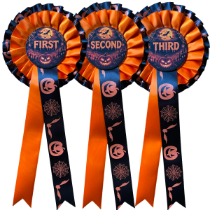 Halloween 2-Tier 1st to 3rd Place Rosettes | Darlow Rosettes